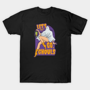 Let's Go Ghouls // Vintage Sexy Ghost Funny Halloween T-Shirt